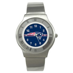 New England Patriots National Football League Nfl Teams Afc Stainless Steel Watch (slim)