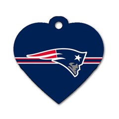 New England Patriots National Football League Nfl Teams Afc Dog Tag Heart (one Sided)  by SportMart