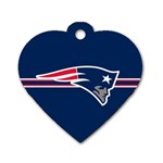 New England Patriots National Football League Nfl Teams Afc Dog Tag Heart (Two Sided) Front