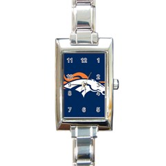 Denver Broncos National Football League Nfl Teams Afc Rectangular Italian Charm Watch