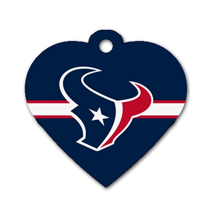 Houston Texans National Football League Nfl Teams Afc Dog Tag Heart (Two Sided)