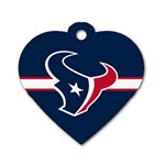 Houston Texans National Football League Nfl Teams Afc Dog Tag Heart (Two Sided) Back