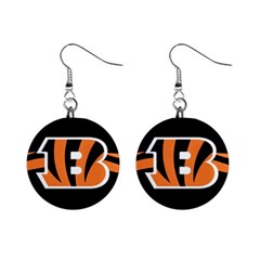 Cincinnati Bengals National Football League Nfl Teams Afc Mini Button Earrings