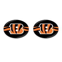 Cincinnati Bengals National Football League Nfl Teams Afc Cufflinks (oval) by SportMart