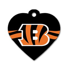 Cincinnati Bengals National Football League Nfl Teams Afc Dog Tag Heart (one Sided)  by SportMart