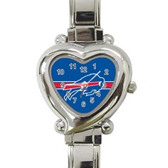 Buffalo Bills National Football League Nfl Teams Afc Heart Italian Charm Watch  by SportMart