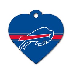 Buffalo Bills National Football League Nfl Teams Afc Dog Tag Heart (one Sided)  by SportMart