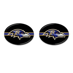 Baltimore Ravens National Football League Nfl Teams Afc Cufflinks (oval) by SportMart