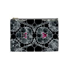 Bling Black Grey  Cosmetic Bag (medium) by OCDesignss