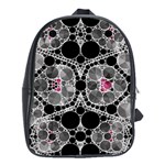 Bling Black Grey  School Bag (XL) Front