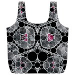 Bling Black Grey  Reusable Bag (XL) Front