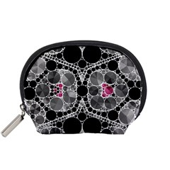 Bling Black Grey  Accessory Pouch (small) by OCDesignss