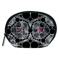 Bling Black Grey  Accessory Pouch (medium) by OCDesignss