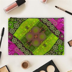 Florescent Pink Green  Cosmetic Bag (large) by OCDesignss