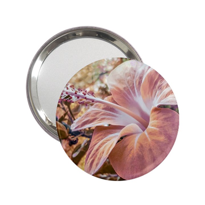 Fantasy Colors Hibiscus Flower Digital Photography Handbag Mirror (2.25 )