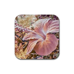 Fantasy Colors Hibiscus Flower Digital Photography Drink Coaster (square)