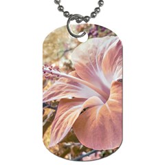 Fantasy Colors Hibiscus Flower Digital Photography Dog Tag (one Sided) by dflcprints