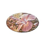 Fantasy Colors Hibiscus Flower Digital Photography Sticker 10 Pack (Oval) Front