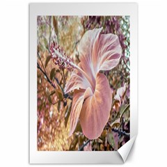 Fantasy Colors Hibiscus Flower Digital Photography Canvas 24  X 36  (unframed) by dflcprints