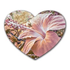 Fantasy Colors Hibiscus Flower Digital Photography Mouse Pad (heart) by dflcprints