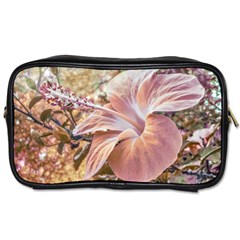 Fantasy Colors Hibiscus Flower Digital Photography Travel Toiletry Bag (one Side) by dflcprints