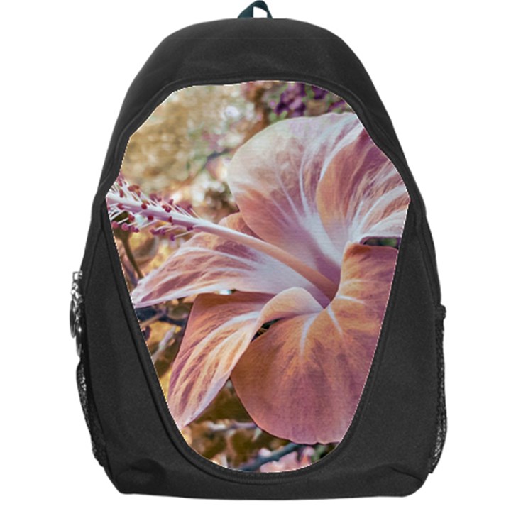 Fantasy Colors Hibiscus Flower Digital Photography Backpack Bag