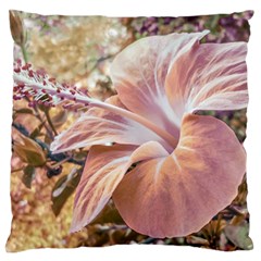 Fantasy Colors Hibiscus Flower Digital Photography Standard Flano Cushion Case (two Sides) by dflcprints