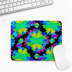 Multicolored Floral Print Geometric Modern Pattern Small Mouse Pad (rectangle)