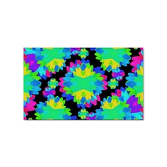 Multicolored Floral Print Geometric Modern Pattern Sticker (rectangle) by dflcprints