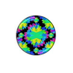 Multicolored Floral Print Geometric Modern Pattern Golf Ball Marker (for Hat Clip) by dflcprints