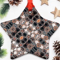 Modern Arabesque Pattern Print Star Ornament by dflcprints