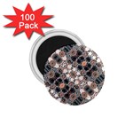 Modern Arabesque Pattern Print 1.75  Button Magnet (100 pack) Front