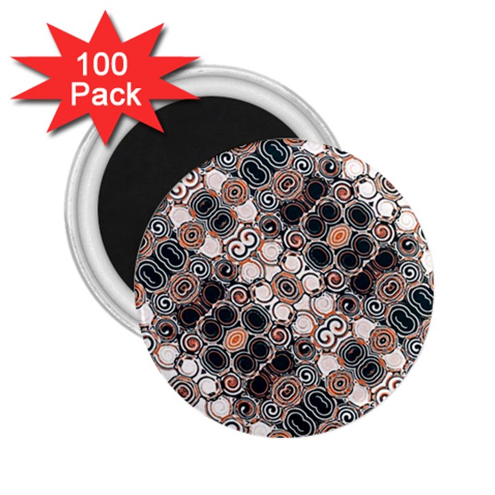 Modern Arabesque Pattern Print 2.25  Button Magnet (100 pack)