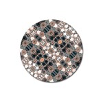 Modern Arabesque Pattern Print Magnet 3  (Round) Front