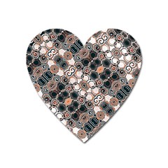 Modern Arabesque Pattern Print Magnet (heart) by dflcprints