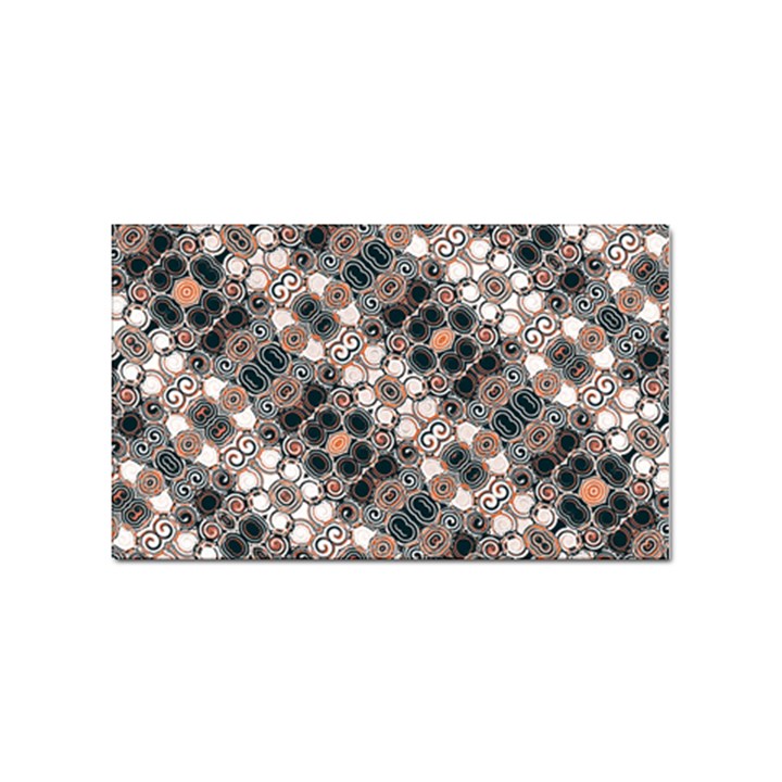 Modern Arabesque Pattern Print Sticker 100 Pack (Rectangle)