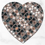 Modern Arabesque Pattern Print Jigsaw Puzzle (Heart) Front