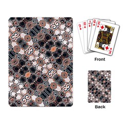 Modern Arabesque Pattern Print Playing Cards Single Design by dflcprints