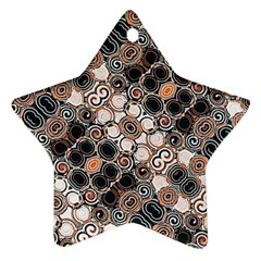 Modern Arabesque Pattern Print Star Ornament (two Sides) by dflcprints