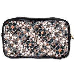 Modern Arabesque Pattern Print Travel Toiletry Bag (two Sides) by dflcprints