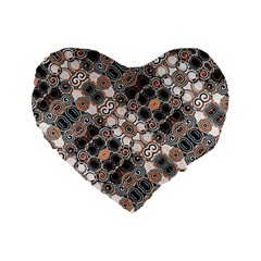 Modern Arabesque Pattern Print 16  Premium Heart Shape Cushion  by dflcprints