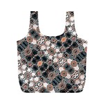 Modern Arabesque Pattern Print Reusable Bag (M) Front