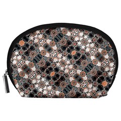 Modern Arabesque Pattern Print Accessory Pouch (large) by dflcprints