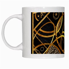 Futuristic Ornament Decorative Print White Coffee Mug