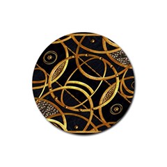 Futuristic Ornament Decorative Print Drink Coasters 4 Pack (round)