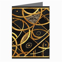 Futuristic Ornament Decorative Print Greeting Card by dflcprints