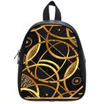 Futuristic Ornament Decorative Print School Bag (Small) Front