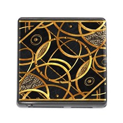 Futuristic Ornament Decorative Print Memory Card Reader With Storage (square)