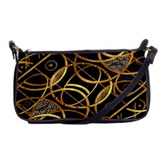 Futuristic Ornament Decorative Print Evening Bag by dflcprints