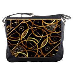 Futuristic Ornament Decorative Print Messenger Bag by dflcprints